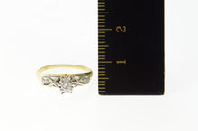 Load image into Gallery viewer, 14K Three Stone Diamond Promise Engagement Ring Size 4.75 Yellow Gold