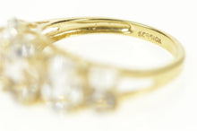 Load image into Gallery viewer, 10K Five Stone Graduated Oval Statement Ring Size 5.75 Yellow Gold