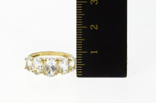 Load image into Gallery viewer, 10K Five Stone Graduated Oval Statement Ring Size 5.75 Yellow Gold