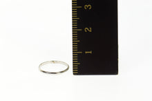 Load image into Gallery viewer, 14K 1.4mm Rounded Simple Plain Child's Band Ring Size 1 White Gold