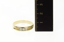 Load image into Gallery viewer, 14K Men's Classic Diamond Simple Wedding Band Ring Size 11.75 Yellow Gold