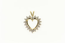 Load image into Gallery viewer, 10K Diamond Accent Classic Heart Love Symbol Pendant Yellow Gold