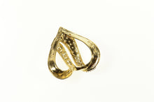 Load image into Gallery viewer, 14K Pave Diamond Encrusted Heart Loop Pendant Yellow Gold