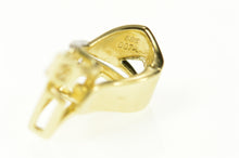 Load image into Gallery viewer, 14K Diamond Two Tone X Criss Cross Clip Slide Pendant Yellow Gold