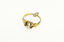 Load image into Gallery viewer, 14K Victorian Ornate Engagement Ring CZ Charm/Pendant Yellow Gold