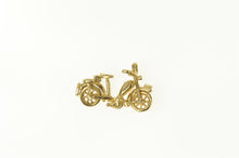 Load image into Gallery viewer, 10K 3D Articulated Motorcycle Bike Charm/Pendant Yellow Gold