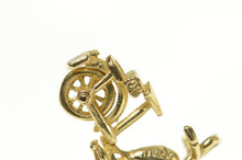 Load image into Gallery viewer, 10K 3D Articulated Motorcycle Bike Charm/Pendant Yellow Gold