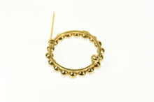 Load image into Gallery viewer, 14K Classic Retro Pearl Circle Round Statement Pin/Brooch Yellow Gold