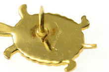 Load image into Gallery viewer, 10K Ornate Turtle Tortoise Lapel Pin/Brooch Yellow Gold