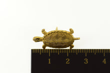 Load image into Gallery viewer, 10K Ornate Turtle Tortoise Lapel Pin/Brooch Yellow Gold