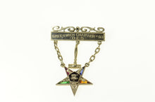 Load image into Gallery viewer, 18K Greenwich Chpt. 93 Order of the Eastern Star Pin/Brooch White Gold