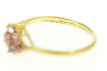 Load image into Gallery viewer, 14K Squared Ruby Cluster Classic Statement Ring Size 5.5 Yellow Gold