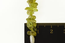 Load image into Gallery viewer, 14K Peridot Baroque Pearl Beaded Statement Bracelet 6.75" Yellow Gold