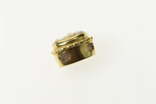 Load image into Gallery viewer, 10K Ornate Carved Shell Cameo Slide Bracelet Charm/Pendant Yellow Gold