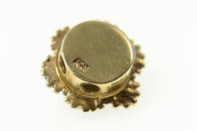Load image into Gallery viewer, 10K Garnet Ornate Flower Elaborate Slide Bracelet Charm/Pendant Yellow Gold