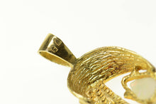 Load image into Gallery viewer, 14K Pear Opal Sapphire Retro Ornate Pendant Yellow Gold