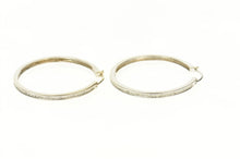Load image into Gallery viewer, 14K 0.99 Ctw Diamond Classic Statement Hoop Earrings White Gold