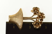Load image into Gallery viewer, 14K 3D Ornate Flower Bouquet Basket Retro Pin/Brooch Yellow Gold