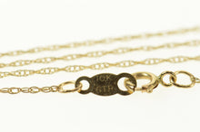 Load image into Gallery viewer, 10K 0.8mm Cable Chain Classic Simple Twist Necklace 18" Yellow Gold