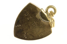 Load image into Gallery viewer, 10K Sigma Tau Alpha Enamel Seed Pearl Charm/Pendant Yellow Gold