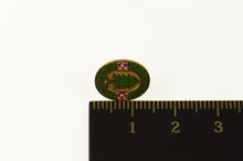 Load image into Gallery viewer, 14K Tall Cedars of Lebanon Enamel Masonic Lapel Pin/Brooch Yellow Gold