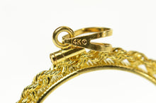 Load image into Gallery viewer, 14K 25.7mm Rope Trim Coin Holder Bezel Pendant Yellow Gold
