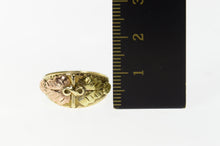 Load image into Gallery viewer, 10K Black Hills Leaf Two Tone Simple Statement Ring Size 6 Yellow Gold