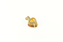 Load image into Gallery viewer, 14K Peach Mystic Topaz Heart Solitaire Pendant Yellow Gold
