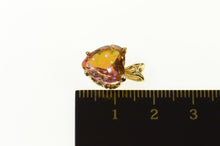 Load image into Gallery viewer, 14K Peach Mystic Topaz Heart Solitaire Pendant Yellow Gold