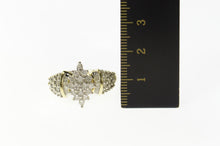 Load image into Gallery viewer, 10K 0.66 Ctw Diamond Marquise Cluster Statement Ring Size 9.5 Yellow Gold