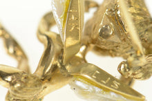 Load image into Gallery viewer, 14K 1960's Pearl Emerald Eyed Cherub Angel Fairy Pin/Brooch Yellow Gold
