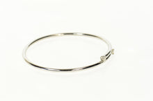 Load image into Gallery viewer, 18K 0.20 Ctw Diamond Wrap Bypass Bangle Bracelet 6.75" White Gold