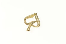 Load image into Gallery viewer, 10K Heart Classic Diamond Love Symbol Pendant Yellow Gold