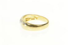 Load image into Gallery viewer, 14K Diamond Classic Simple Wedding Band Ring Size 6.25 Yellow Gold