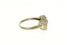 Load image into Gallery viewer, 14K Retro Diamond Accent Heart Love Promise Ring Size 4 Yellow Gold