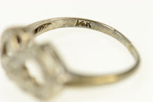 Load image into Gallery viewer, 14K Retro Diamond Accent Heart Love Promise Ring Size 4 Yellow Gold