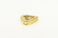 Load image into Gallery viewer, 14K Squared Heart Diamond Inset Love Symbol Pendant Yellow Gold