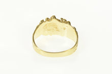 Load image into Gallery viewer, 14K Textured Raw Nugget Statement Abstract Men's Ring Size 12.75 Yellow Gold