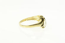 Load image into Gallery viewer, 14K Wavy Tiered Diamond Channel Statement Ring Size 4.25 Yellow Gold