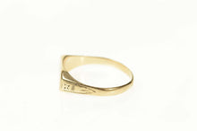 Load image into Gallery viewer, 10K Victorian WAY Engraved Squared Band Ring Size 1.75 Yellow Gold
