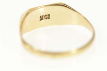 Load image into Gallery viewer, 10K Victorian WAY Engraved Squared Band Ring Size 1.75 Yellow Gold