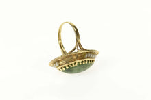 Load image into Gallery viewer, 14K Victorian Marquise Nephrite Seed Pearl Ring Size 6.25 Yellow Gold