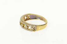 Load image into Gallery viewer, 22K Classic Ornate CZ Stackable Wedding Band Ring Size 7 Yellow Gold