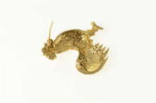 Load image into Gallery viewer, 14K Ruby Eyed Rooster Chicken Farm Animal Pin/Brooch Yellow Gold