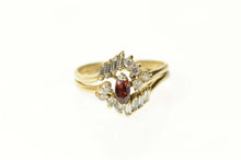 Load image into Gallery viewer, 14K Ctw Ruby Diamond Bridal Set Engagement Ring Size 8.75 Yellow Gold