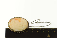 Load image into Gallery viewer, 9K Unique Victorian Carved Shell Lady Cameo Pin/Brooch Yellow Gold