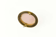 Load image into Gallery viewer, 14K Ornate Carved Shell Cameo Victorian Pin/Brooch Yellow Gold