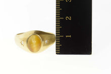 Load image into Gallery viewer, 14K Retro Ornate Tiger's Eye Men's Statement Ring Size 11.5 Yellow Gold