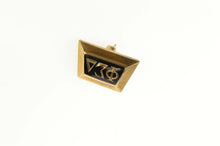 Load image into Gallery viewer, 10K Phi Sigma Delta Black Enamel 1930's Lapel Pin/Brooch Yellow Gold