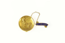 Load image into Gallery viewer, 14K Art Deco NFBPWC Women's Club Chain Lapel Pin/Brooch Yellow Gold